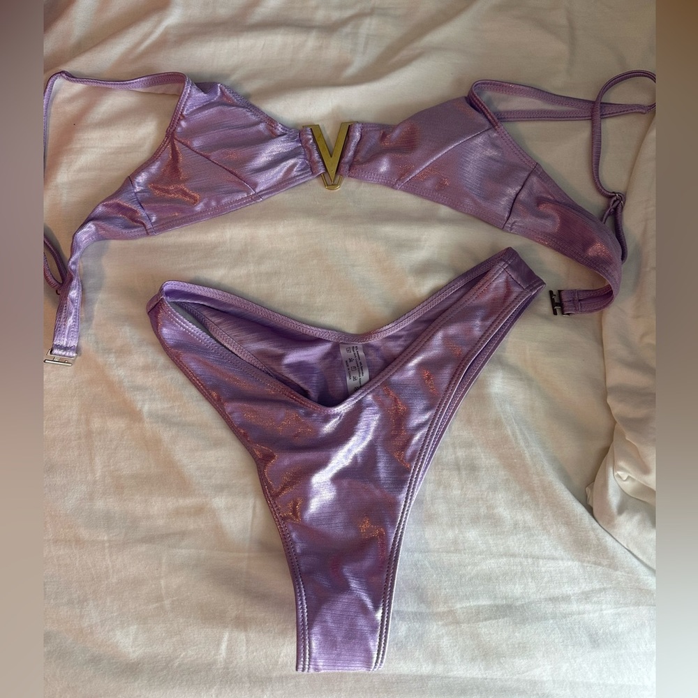 purple chrome bikini